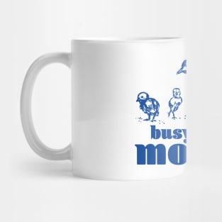 Busy mother hen - navy Mug